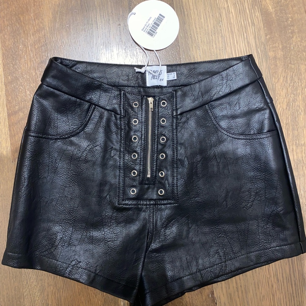 Princess Polly Space girl PU shorts. Brand new with tags and never worn.